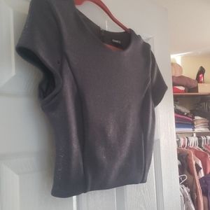 Silver sparkly Express crop top